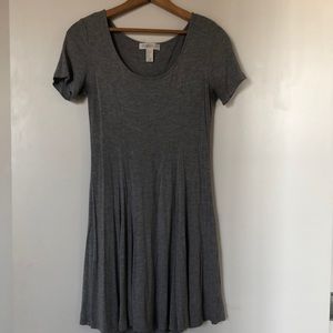 Light Gray T-Shirt Dress